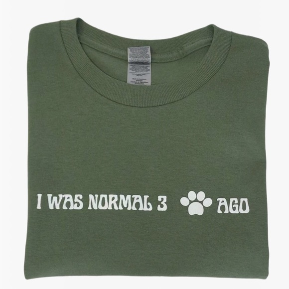 I WAS NORMAL 3 🐾 AGO Unisex Adult 100% Cotton T-Shirts - Various - Picture 5 of 7